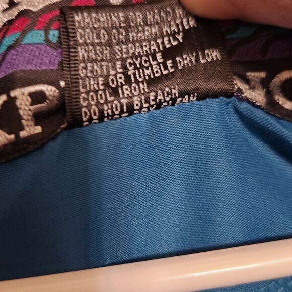 Vintage 90s Sierra Experience Windbreaker Pull-over | Women's S, Purple and Teal - Picture 9 of 9